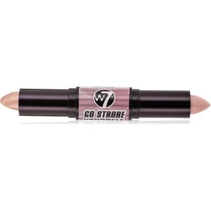W7 higlighter Duo Strobing Stick Cheeks-Face-Eyes 3g
