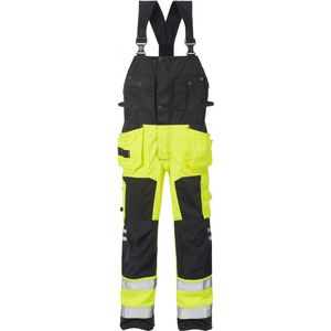 Fristads Hi Vis Amerikaanse Overall Klasse 2 1014 Plu - Hi-Vis geel/zwart - D104