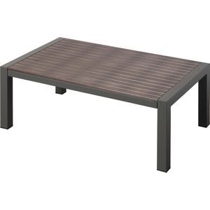 Brulo - aluminium-lounge - Tuintafel - 100 x 60 x 40 cm - bijzettafel - tuin - tafel - polywood