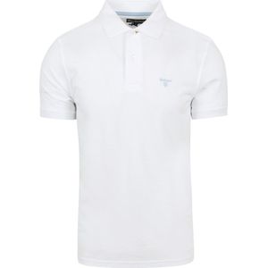 Barbour - Poloshirt Wit - Modern-fit - Heren Poloshirt Maat XL