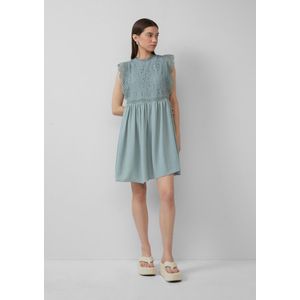 QS - Jurk - Mintgroen - Cocktailjurk - Mouwloos - Knielengte