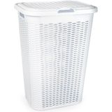 Plasticforte - Wasmand Ventilation - Wit - 51 Liter - Kunststof - Met Deksel