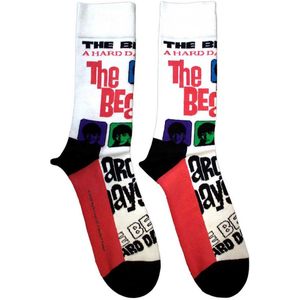 The Beatles - A Hard Day's Night Colours Enkelsokken - Wit