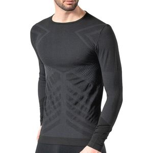 Thermo-shirt voor heren met lange mouwen, ademend en isolerend, ideaal voor koude temperaturen