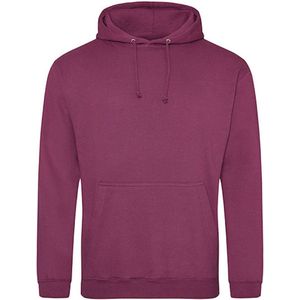 Just Hoods 'College Hoodie' Plum Maat L