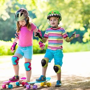 Beschermingsset voor kinderen, elleboogbeschermer, polsbeschermer (kniebeschermers, voor skateboarden, rolschaatsen, fietsen, sport