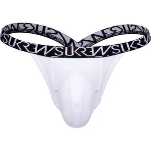 SUKREW Bubble Thong Optic White - MAAT XS - Heren Ondergoed - String voor Man - Mannen Thong