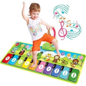 Pumpify Dansmat – Pianomat – Muziekmat – Speelmat - Dieren Dansmat – Speelgoed - 1 jaar - 2 jaar - 3 jaar - Voor Kinderen - Voor Jongens - Voor Meisjes - 110x36 cm