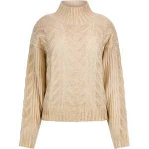Guess Ls Diane Foil Sweater Dames - Cream White - Maat M