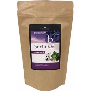 Buchulife UTI Relief+ | 60 capsules | Lijnzaadolie | Buchu olie | Blaasontsteking |