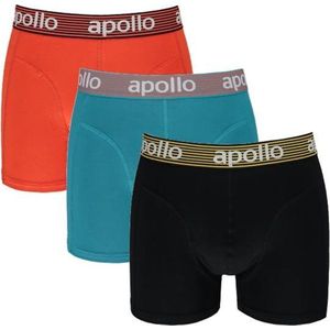 Apollo heren boxershorts - maat XL - Bright colours - 3-pack