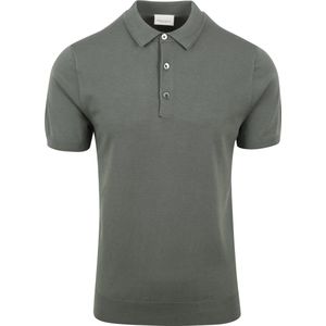 Profuomo - Poloshirt Luxury Groen - Modern-fit - Heren Poloshirt Maat M