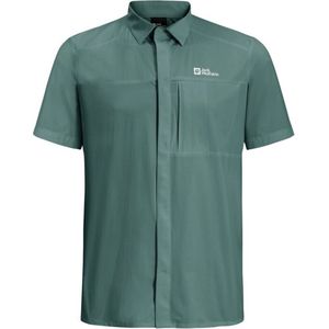 Jack Wolfskin Vandra S/S Shirt M - Outdoorblouse - Heren - Jade green - Maat XL