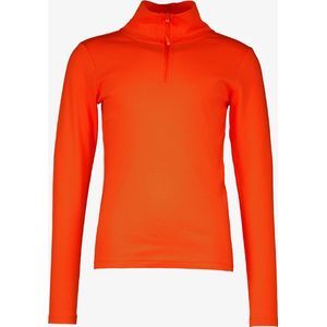 Mountain Peak kinder thermoshirt met rits oranje - Maat 152