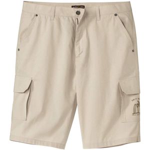 ATLAS FOR MEN - Cargobermuda van canvas Sand - Heren - Verkrijgbaar in grote maten - W48