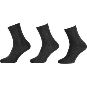 6-Pack Basic Bamboe Sokken 121471000 Van Apollo Unisex - Antraciet - 35-38