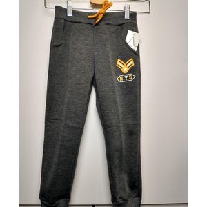 Jongens joggingbroek NYS grijs met geel aansnoerkoord 134/140
