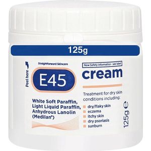 E45 Moisturiser Cream, body, face and hands cream for very dry skin 125g