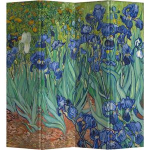 Fine Asianliving Kamerscherm B160xH180cm 4 Panelen Irissen Van Gogh