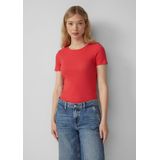 T-shirt - Slim-fit - Korte Mouwen - Zacht - Gestructureerde Stof