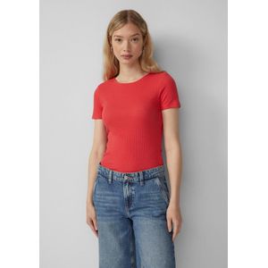 T-shirt - Slim-fit - Korte Mouwen - Zacht - Gestructureerde Stof