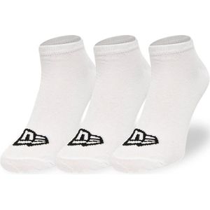 New Era Flag Sneaker Socks White - 39/42 - 3 Paar - Sokken Wit Unisex - Sportsokken Wit - Enkelsokken - Sokken Heren 39 42 - Sokken Dames