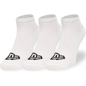 New Era Sneaker Socks White - 43/46 - 3 Paar - Sokken Wit Unisex - Sportsokken Wit - Enkelsokken - Sokken Heren 43 46