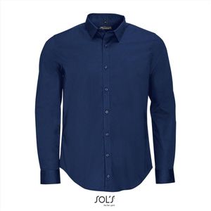 SOL'S Men´s Long Sleeve Stretch Shirt Blake L01426 - Dark Blue - M