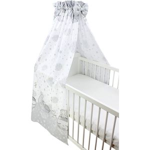 TupTam - Baby Hemeltje - Grijs - Maan met Olifant - ca. 160x240 cm