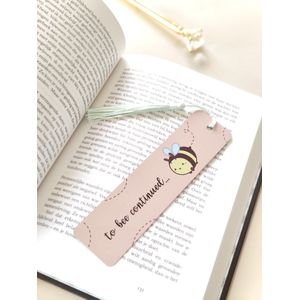 Boekenlegger - To Bee Continued - Bij | Schattige | Bladwijzer | Bookmarker | Kind | Cute