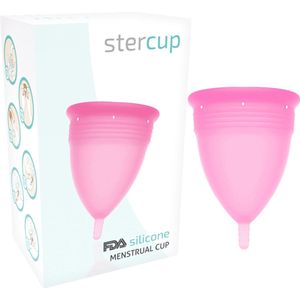 Stercup - Roze menstruatiecup - siliconen cup - maat S.