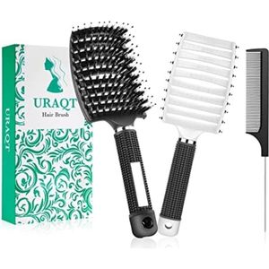 Professionele Ontwarren Haarborstel voor Lang Dik Krullend Haar - Verminderen van Haarbreuk en Kroezen