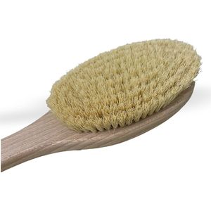 Rugwasborstel met Vaste Steel – Natuurlijk Fiber – Houten Body Brush