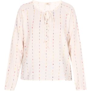 usha - FESTIVAL - Blouse - Geel Groen Pink Offwhite - Lange Mouw