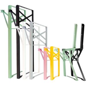 Set van 2 Inklapbare Statafelframes - Zwart - Stabiel Tafelframe voor Tuin, Terras en Camping - 105 x 43 cm