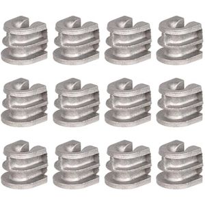 Draadtrimmerkop met Ogen - 12 Stuks Metalen Onkruidverdelgerkop Vervangende Onderdelen voor Autocut 25-2 Compatibel met Diverse Modellen