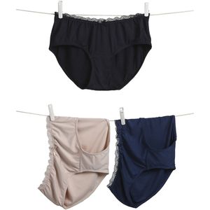 Set van 3 - Zwangerschapsbroekjes - Marineblauw - Bamboe Viscose