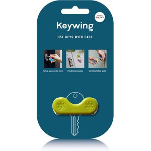 Keywing sleutelhulp Nieuw model - geel - hulpmiddel voor artritis - betere grip - meer kracht