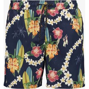 Produkt heren zwemshort met bloemenprint blauw - Maat L - Zwembroek