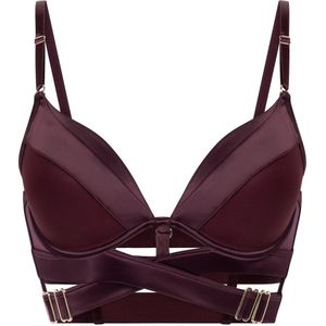 Hunkemöller - Colette - Voorgevormde Push-up Longline Beugel Bh - Paars