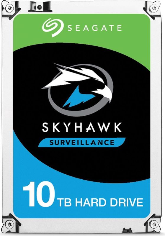 Seagate - SkyHawk AI - Interne Harde Schijf - 10 TB - Zilver - SATA 6 Gb/s