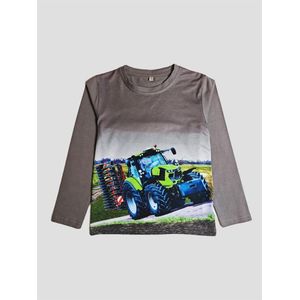 Longsleeve - Trekker - Tractor - Groen - Deutz - 8Y - maat 122/128
