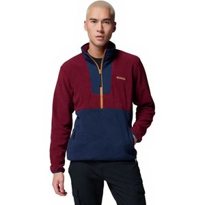 Columbia Heren Sequoia Grove Half Zip Fleece, Fleece Pull Over, Rich Wine, Collegiate Navy, XXL