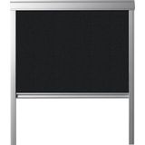 Dakraam - Verduisterend Rolgordijn - Zwart - Polyester en Rubbermateriaal