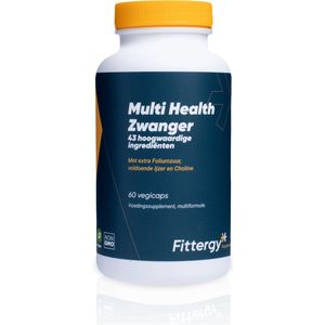 Fittergy Supplements - Multi Health Zwanger - 60 vegicaps - Multi vitaminen mineralen - vegan - voedingssupplement