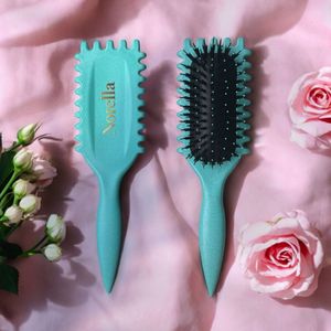 Norella® Haarborstel voor Krullen – Dé Beste Curl Brush voor Krullend Haar – Anti-Pluis & Defining Borstel – Curl Defining Brush voor Bouncy Krullen – Geschikt voor Krullend & Golvend Haar – Krul Haarborstel – Borstel voor Krullen - CG Proof - Define