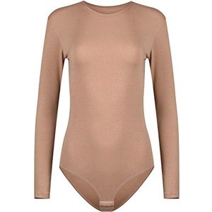 Damesbody met Lange Mouwen - Ondoorzichtige Bodysuit met Ronde Hals voor Vrouwen