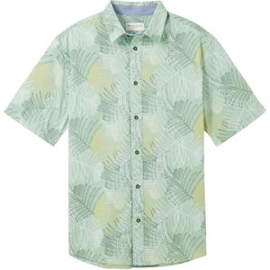 Tom Tailor Overhemd Overhemd Met Korte Mouwen En Print 1040128xx10 35096 Mannen Maat - XL