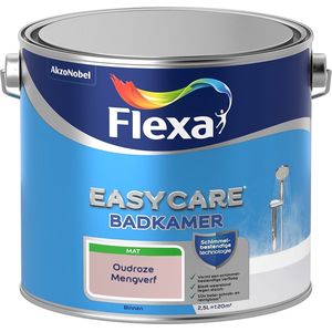 Flexa Easycare Muurverf - Badkamer - Mat - Mengkleur - Oudroze - 2,5 liter
