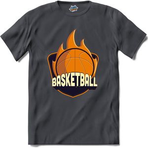 Basketball | Basketbal - Sport - Basketball - T-Shirt - Unisex - Mouse Grey - Maat S